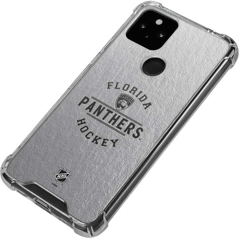 NHL Florida Panthers Black Text Google Pixel 5 Clear Case